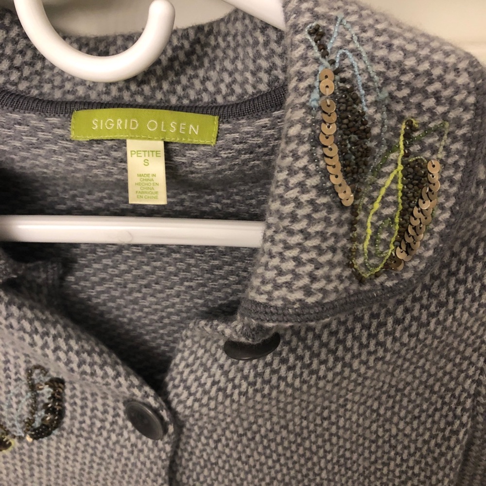 Sigrid Olsen Embellished Wool Jacket - image 3